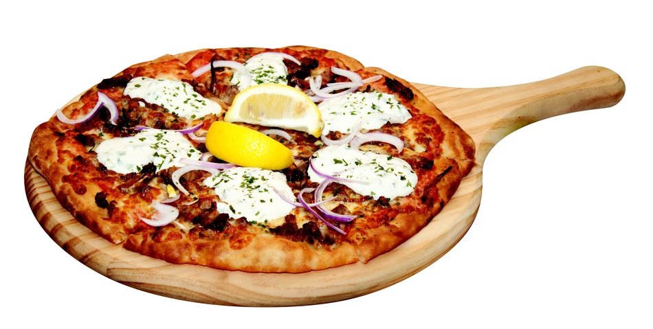 pizza with lemon