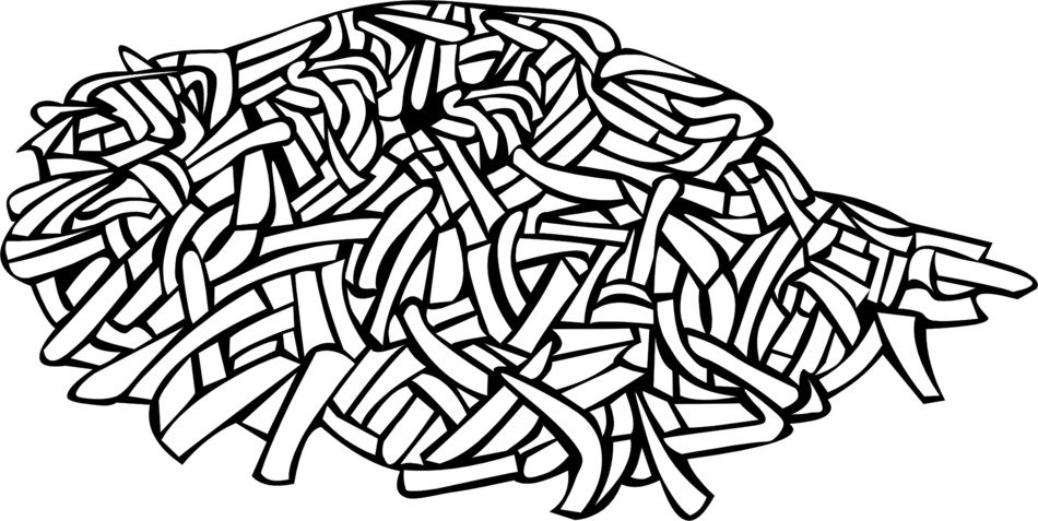 clipart of the shredded potato