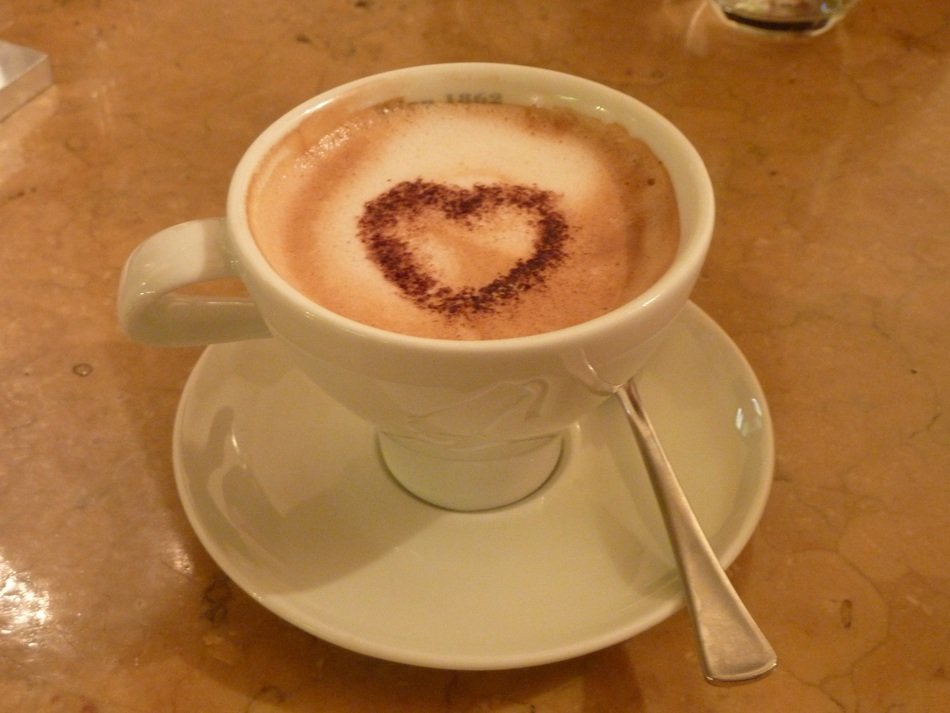 fresh and beautiful coffee cappuccino