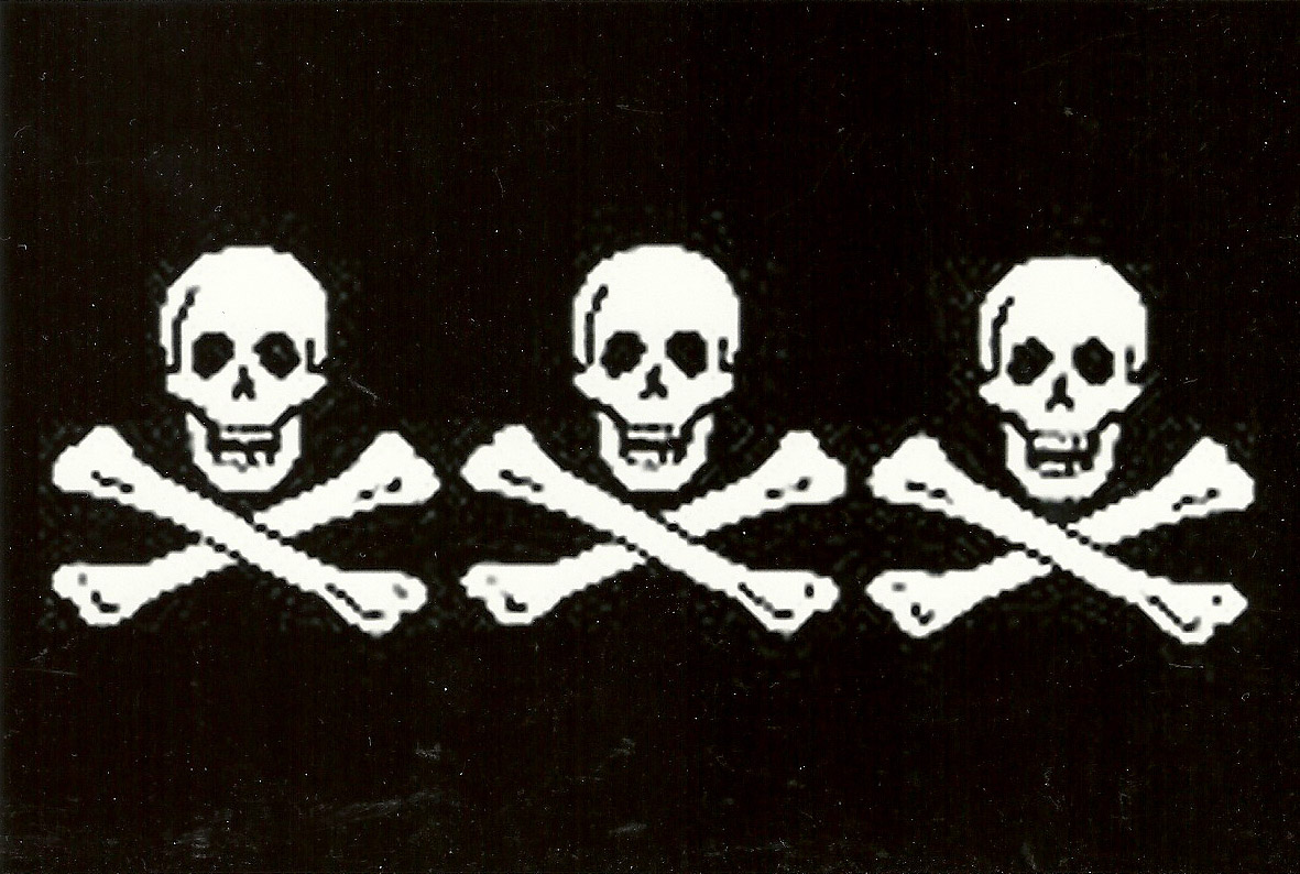 Three pirate skulls free image download