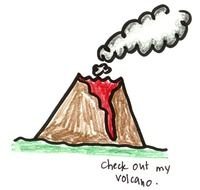 How To Draw A Volcano Erupting