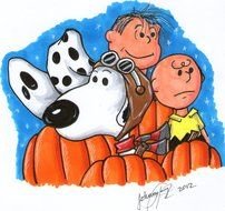 Great Pumpkin Charlie Brown drawing