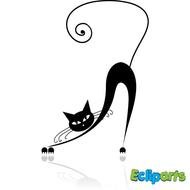 Sexy Black Cat Clip Art
