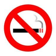 No Smoking cigarette drawing