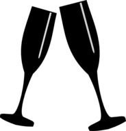 Champagne Glass Clip Art N14