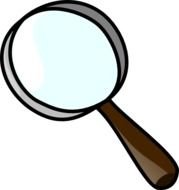 Cartoon Magnifying Glass Clip Art N12