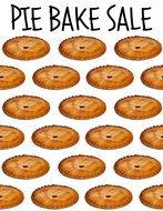 Pie Bake Sale as a graphic illustration