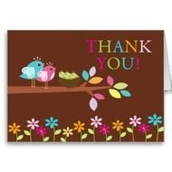 Bird Baby Shower Thank You Cards