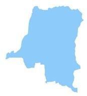 Geo Map Africa Congo DRC N2
