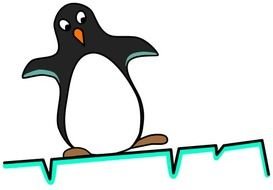 Penguin On Ice Clip Art Free
