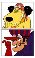 Muttley And Dick Dastardly drawing