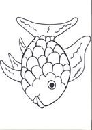 black and white fish for coloring