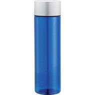 blue plastic water bottle