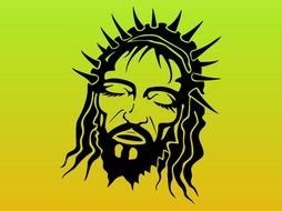 Jesus Face drawing