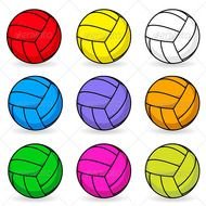 Cartoon Volleyball N5