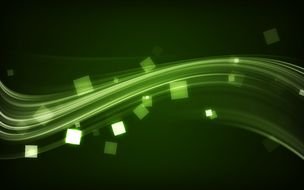 3D Green Abstract