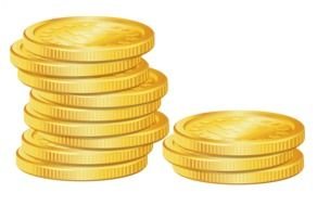 Money Gold Coin Pile Clip Art drawing
