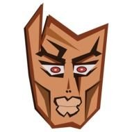 cartoon brown tribal mask