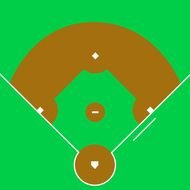 Baseball Diamond Clip Art drawing