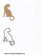Free Cat Applique Quilt Patterns
