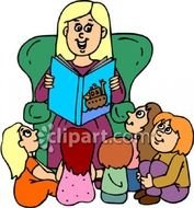 Preschool Story Time Clip Art N4