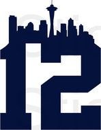 Seattle Seahawks 12th Man Logo N5