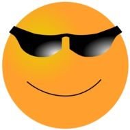 Smiley With Glasses as a graphic illustration