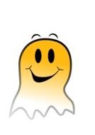 Ghost Smiley Face Clip Art drawing