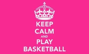 Keep Calm And Play Basketball drawing