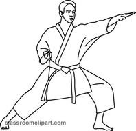 Karate Clip Art Black And White N10