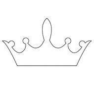 crown silhouette on a white background