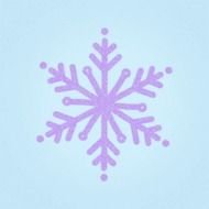 Cartoon Christmas Snow Flakes