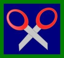 Scissors In Square Clip Art