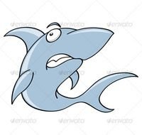 Scary Cartoon Shark N2