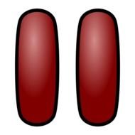 red Pause Button drawing