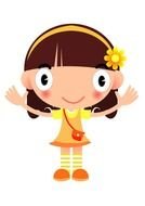 Cartoon Girl as a picture for clipart