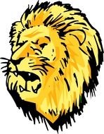 Clip art of Cartoon Lion Head