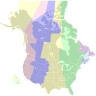 map of USA time zones
