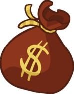 Clipart of Money Bag