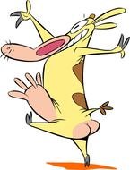 Cartoon Cow N19