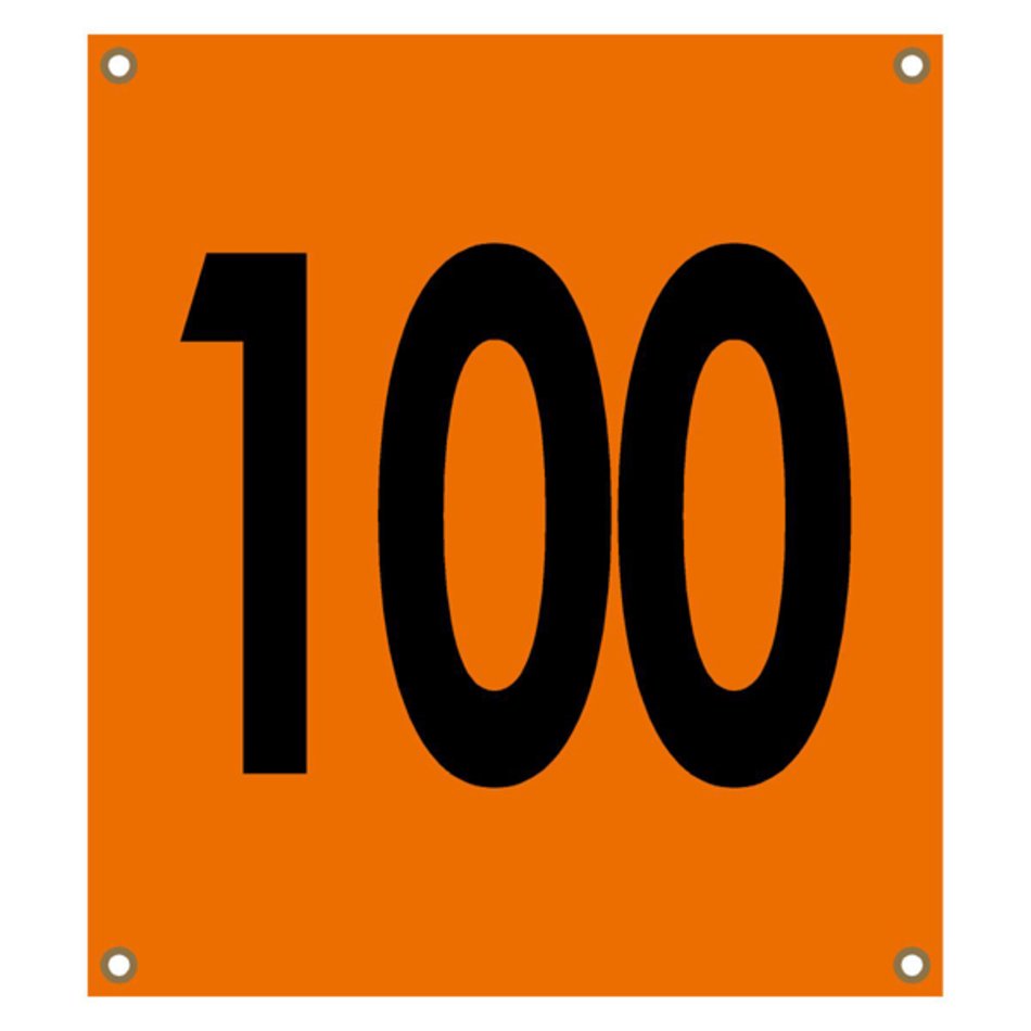 Road Race Numbers Fluorescent Orange