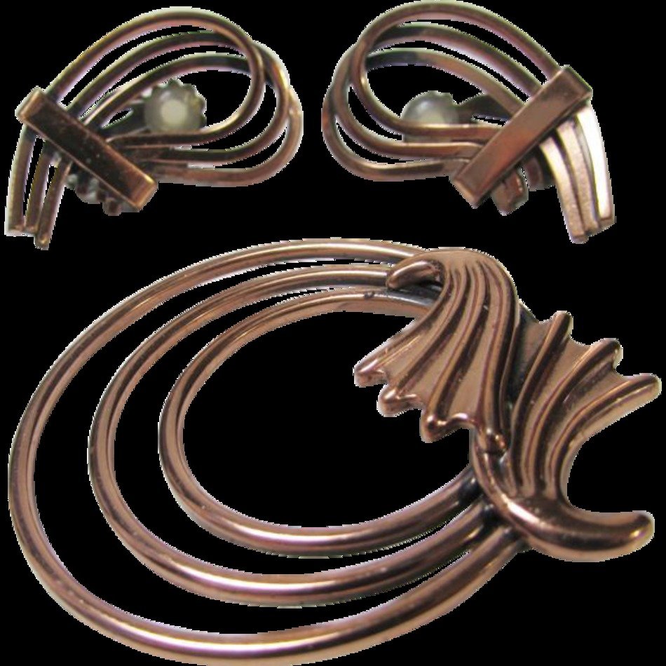 Vintage Renoir Copper Pin