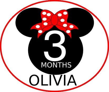 White Minnie Mouse Bow Clip Art