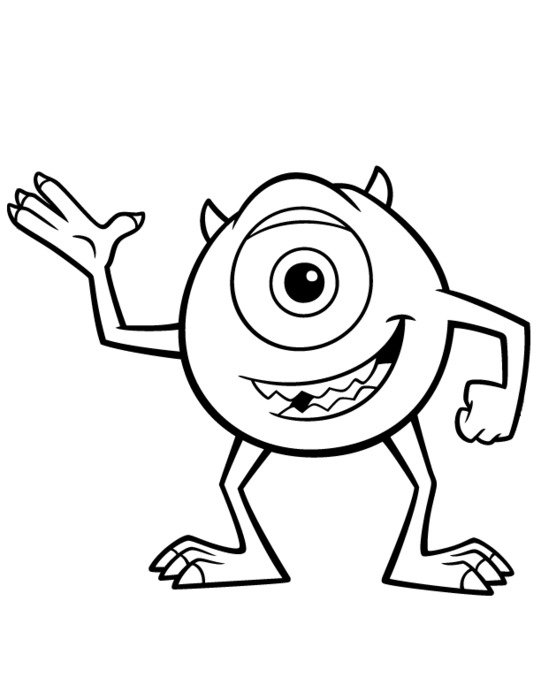 Monster University Coloring Pages Kids