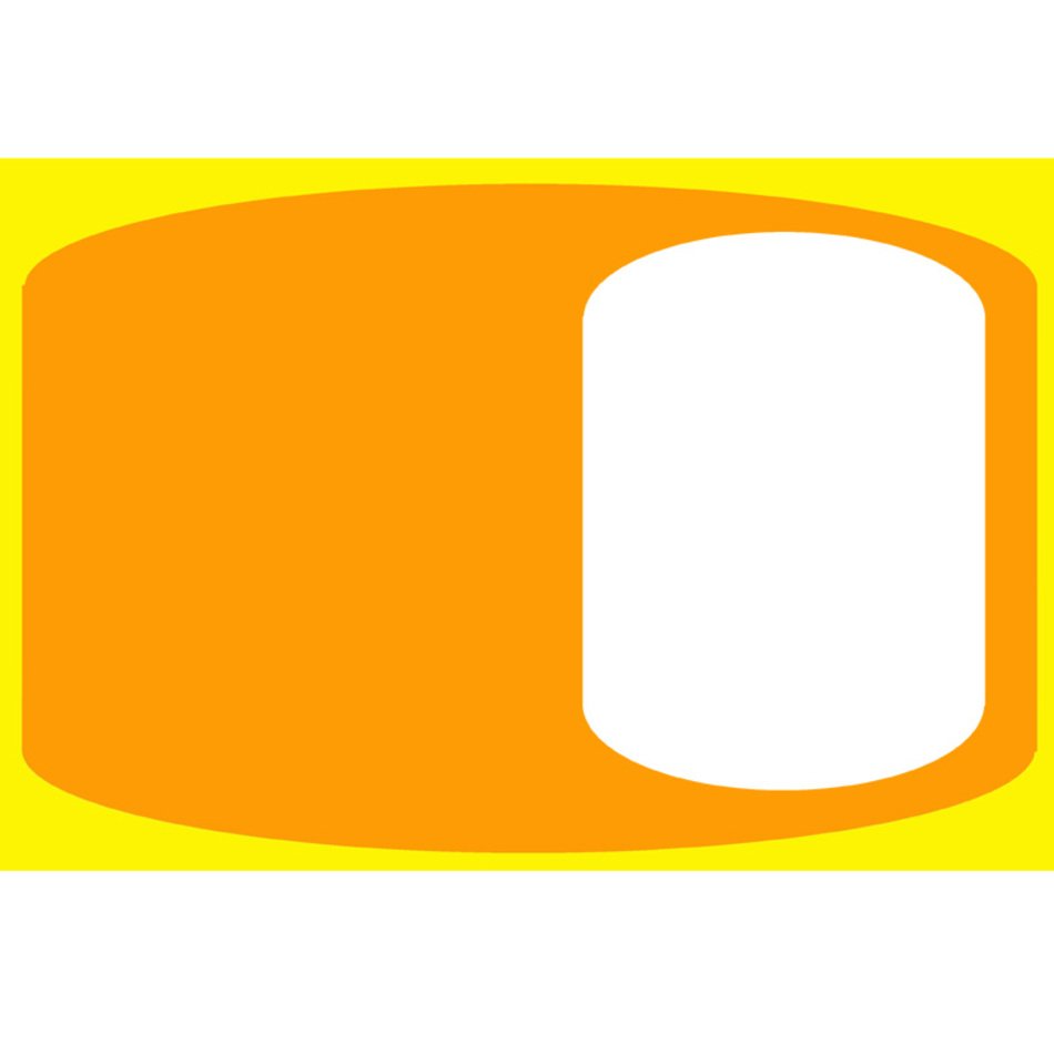 painted yellow label
