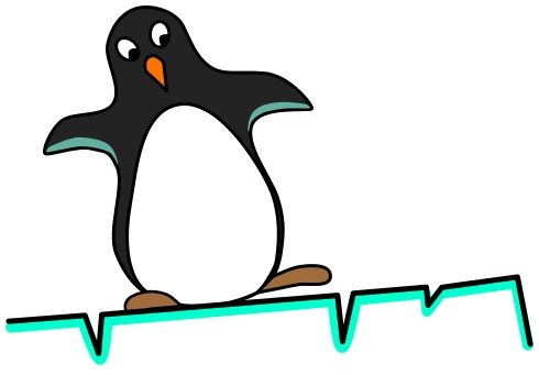 Penguin On Ice Clip Art Free