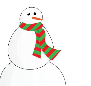 Create A Vector Clip Art Style Snowman In Illustrator