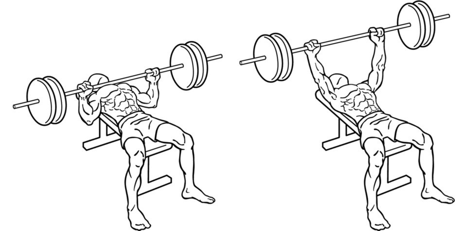 Black and white drawing of doing weight sport clipart