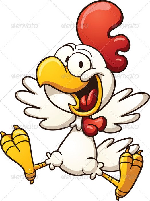 Happy Chicken Clip Art N3