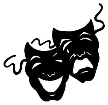 Theater Drama Masks Clip Art N7
